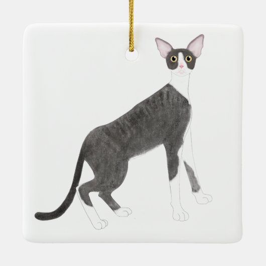 Cornish Rex Ornament (Rückseite)