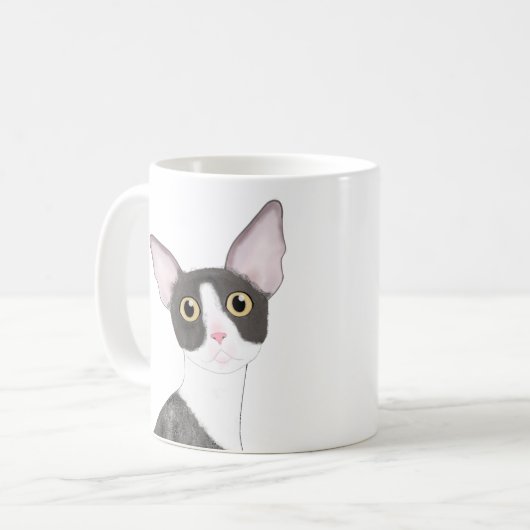 Cornish Rex Tasse (Vorderseite Links)
