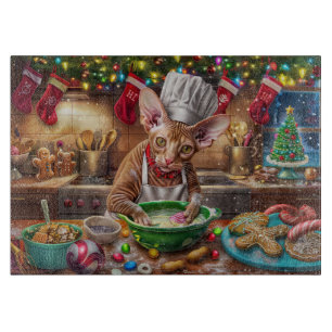 Cornish Rex Weihnachtsbäckerei: Festliches Weihnac Schneidebrett