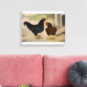 Cornish Rooster und Hen Leinwanddruck (Insitu (Wohnzimmer))