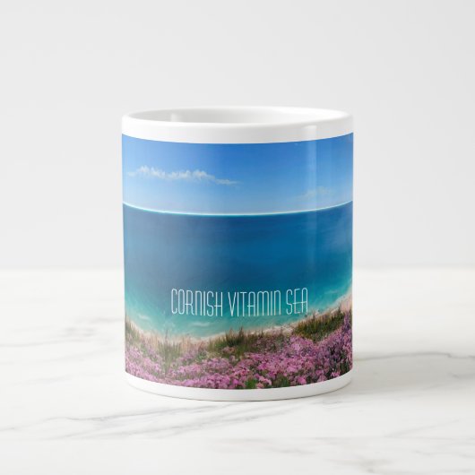 Cornish Vitamin Sea, phantastische Malerei mit Mee Jumbo-Tasse (Vorderseite)