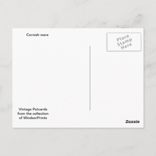 Cornish Ware Postkarte (Rückseite)