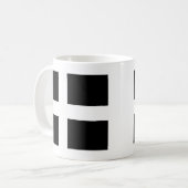 cornishslang Cornwall kernow Flagge Kaffeetasse (Vorderseite Links)