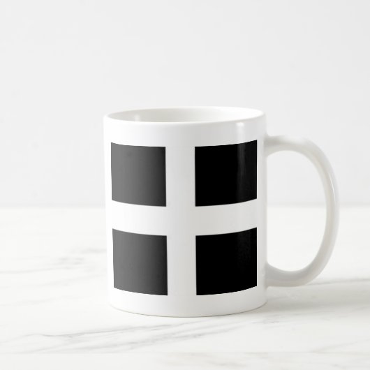 cornishslang Cornwall kernow Flagge Kaffeetasse (Rechts)