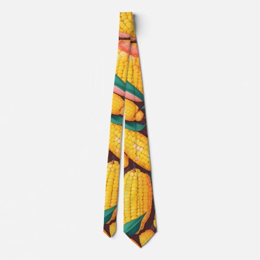 Cornmosaik Personalisiertes Muster Krawatte (Rückseite)