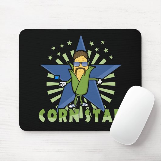 Cornstar Funny Cornhole Players Design Mousepad (Mit Mouse)