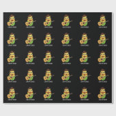 Corntry Singer Funny Corn Pun Dark BG Geschenkpapier (Flach)