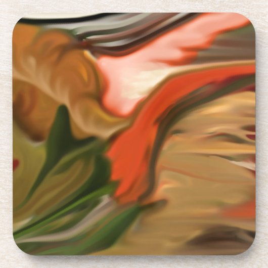 Cornucopia Abstrakt Art Getränkeuntersetzer (Vorderseite)