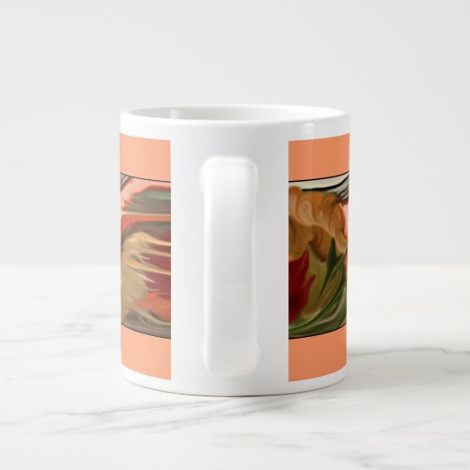 Cornucopia Abstrakt Art Jumbo-Tasse (Rückseite)