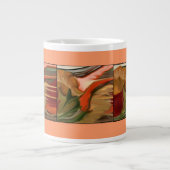 Cornucopia Abstrakt Art Jumbo-Tasse (Vorderseite)