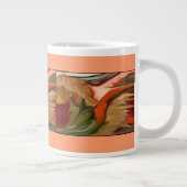 Cornucopia Abstrakt Art Jumbo-Tasse (Rechts)