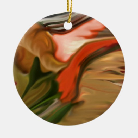 Cornucopia Abstrakt Art Keramikornament (Vorne)