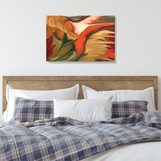 Cornucopia Abstrakt Art Leinwanddruck (Insitu (Schlafzimmer))