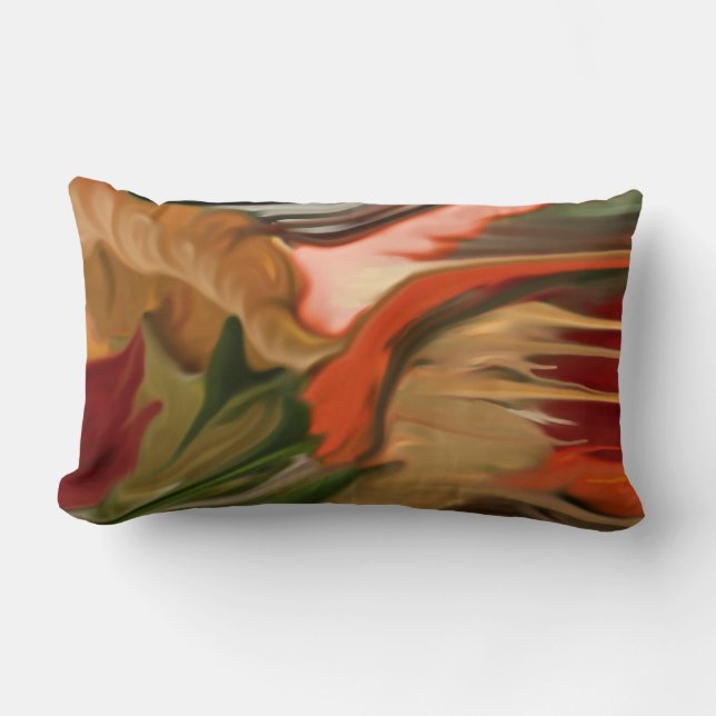 Cornucopia Abstrakt Art Lendenkissen (Vorderseite)