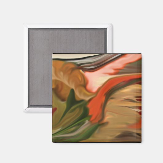 Cornucopia Abstrakt Art Magnet (Vorderseite/Rückseite)