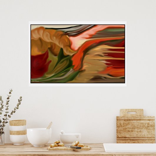 Cornucopia Abstrakt Art Poster (Küche)