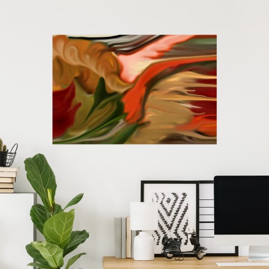 Cornucopia Abstrakt Art Poster (Heimbüro)