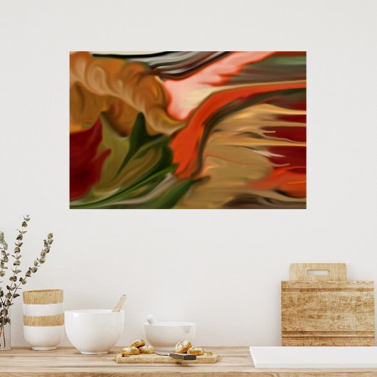 Cornucopia Abstrakt Art Poster (Küche)