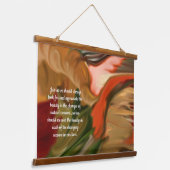 Cornucopia Abstrakt Art Wandteppich Mit Holzrahmen (Gewinkelt)