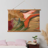 Cornucopia Abstrakt Art Wandteppich Mit Holzrahmen (Schlafzimmer)