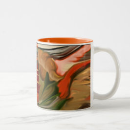 Cornucopia Abstrakt Art Zweifarbige Tasse
