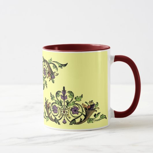Cornucopia Antique Erntedank Tasse Kaffee (Rechts)