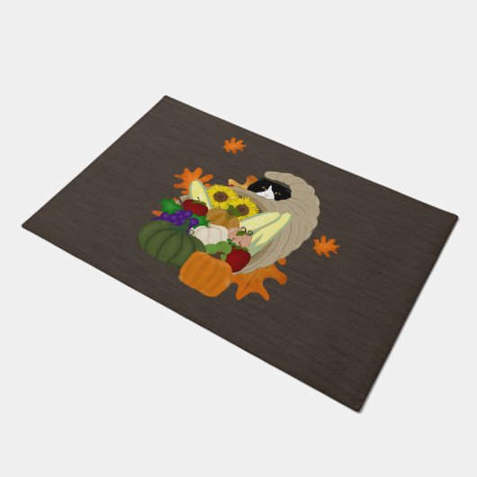 Cornucopia Cat Fußmatte (Schrägansicht)