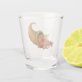 Cornucopia-Erntedank Schnapsglas (Rückseite)