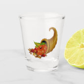 Cornucopia-Erntedank Schnapsglas (Vorderseite)