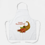 Cornucopia Happy Thanksgiving Schürze (Vorderseite)