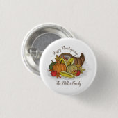 Cornucopia Harvest Button (Vorne & Hinten)
