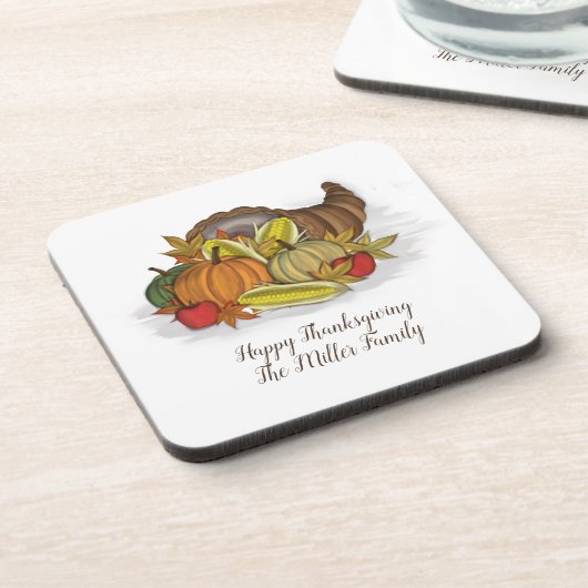 Cornucopia Harvest Getränkeuntersetzer (Linke Seite)