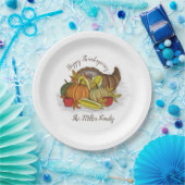 Cornucopia Harvest Pappteller (Party)