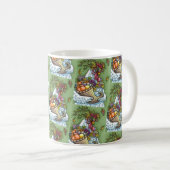 CORNUCOPIA HEN, ERNTEDANK CHICKEN FALL HARVEST KAFFEETASSE (VorderseiteRechts)
