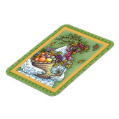 CORNUCOPIA HEN, ERNTEDANK CHICKEN FALL HARVEST MAGNET (Linke Seite)