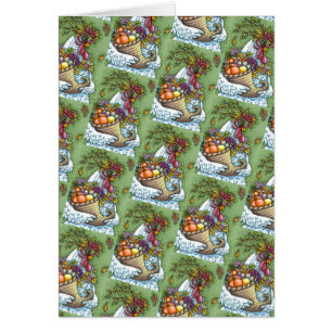 CORNUCOPIA HEN, ERNTEDANK CHICKEN HARVEST Leere