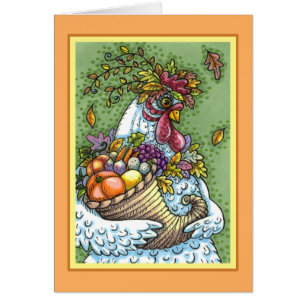 CORNUCOPIA HEN, ERNTEDANK CHICKEN HARVEST Leere