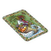 CORNUCOPIA HEN, ERNTEDANK CHICKEN HARVEST MAGNET (Rechte Seite)