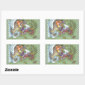 CORNUCOPIA HEN, ERNTEDANK CHICKEN STICKERS REc (Blatt)