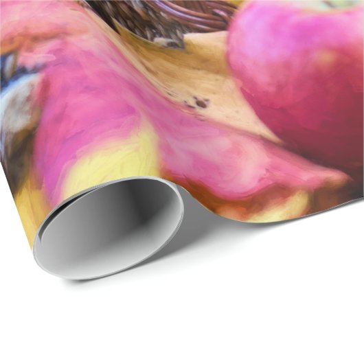 Cornucopia Herbst Ernte Koch Tabelle Geschenkpapier (Rolleneckpunkt)