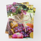 Cornucopia Herbst Ernte Koch Tabelle Geschenkpapier Set (Beispiel)