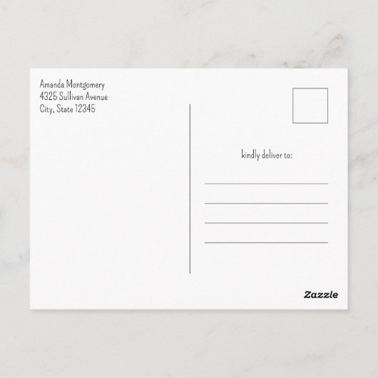 Cornucopia Herbst Ernte Koch Tabelle Postkarte (Rückseite)