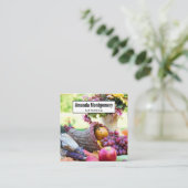 Cornucopia Herbst Ernte Koch Tabelle Quadratische Visitenkarte (Stehend Vorderseite)