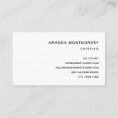 Cornucopia Herbst Ernte Koch Tabelle Visitenkarte (Rückseite)