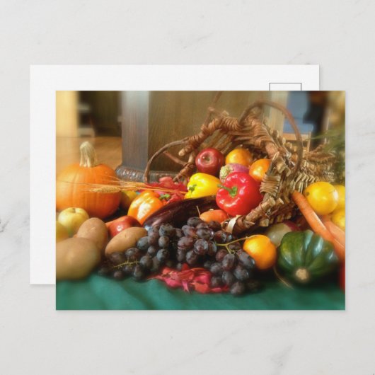 Cornucopia, Horn von Plenty, Postkarte (Vorne/Hinten)