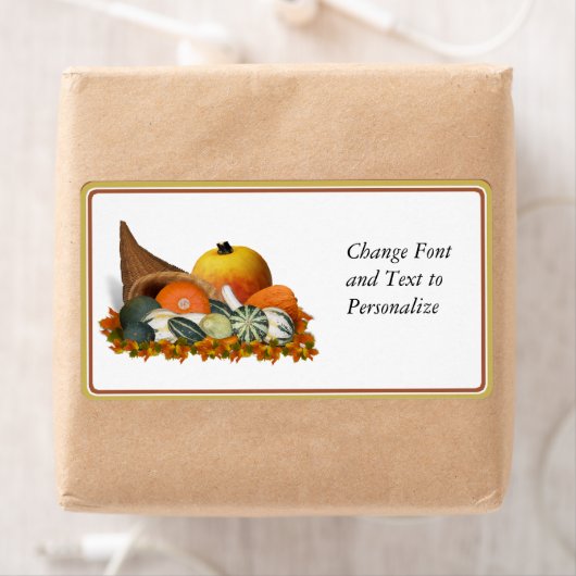 Cornucopia mit Fall Gourds (Insitu)