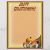 Cornucopia mit Fall Gourds Flyer (Vorne)