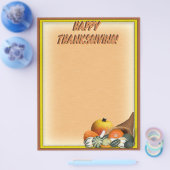 Cornucopia mit Fall Gourds Flyer (Einzeln)