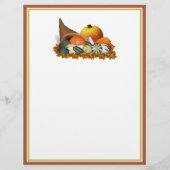 Cornucopia mit Fall Gourds Flyer (Vorne)