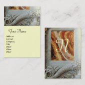 CORNUCOPIA MONOGRAM, hell grau Visitenkarte (Vorne/Hinten)